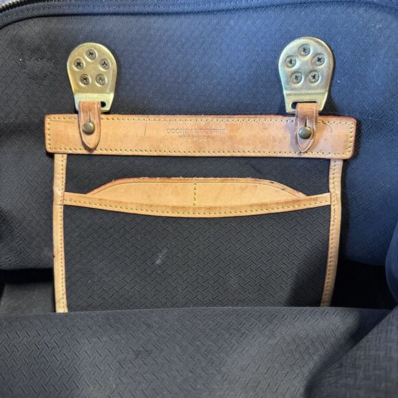 Dooney & Bourke vintage navy fabric and natural leather bag - USA - Pre-Loved - Picture 6 of 8